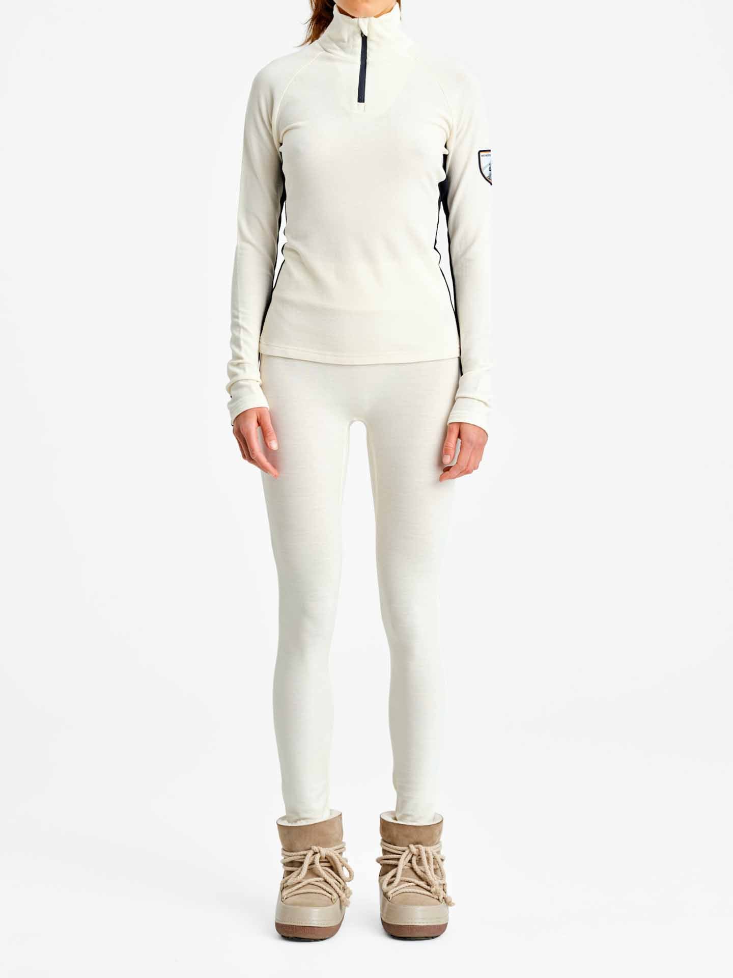 Voss 1/4 Zip Pullover Women White