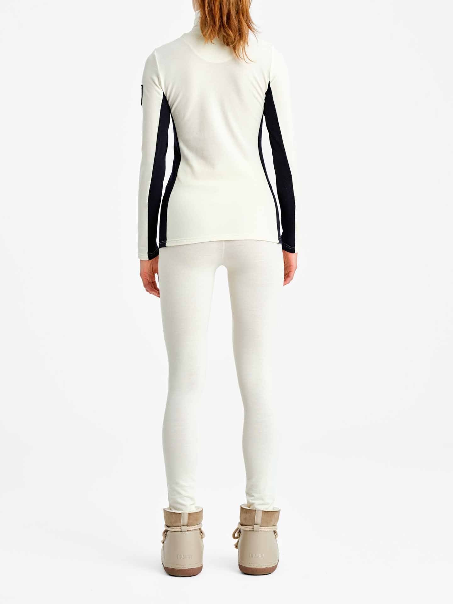 Ski 1/4 Zip Pullover Women Off White