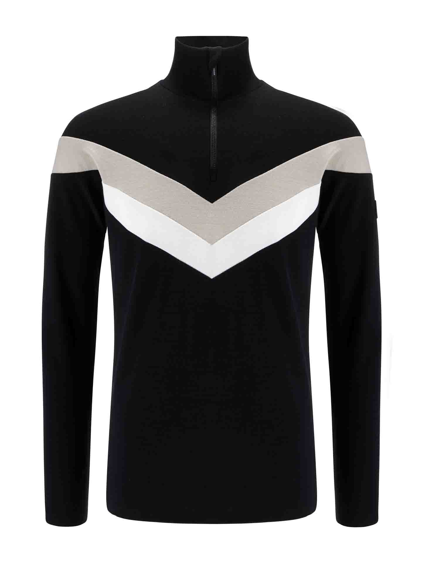 Voss Colblock 1/4 Zip Men Black