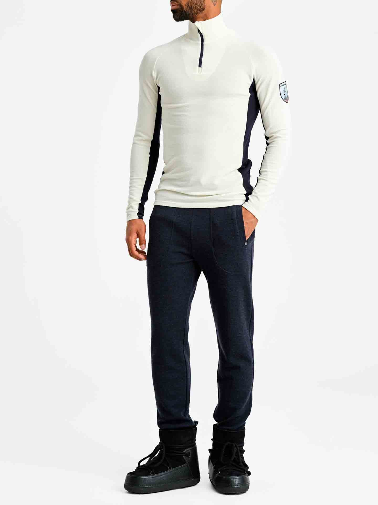 Voss 1/4 Zip Pullover Men Off White