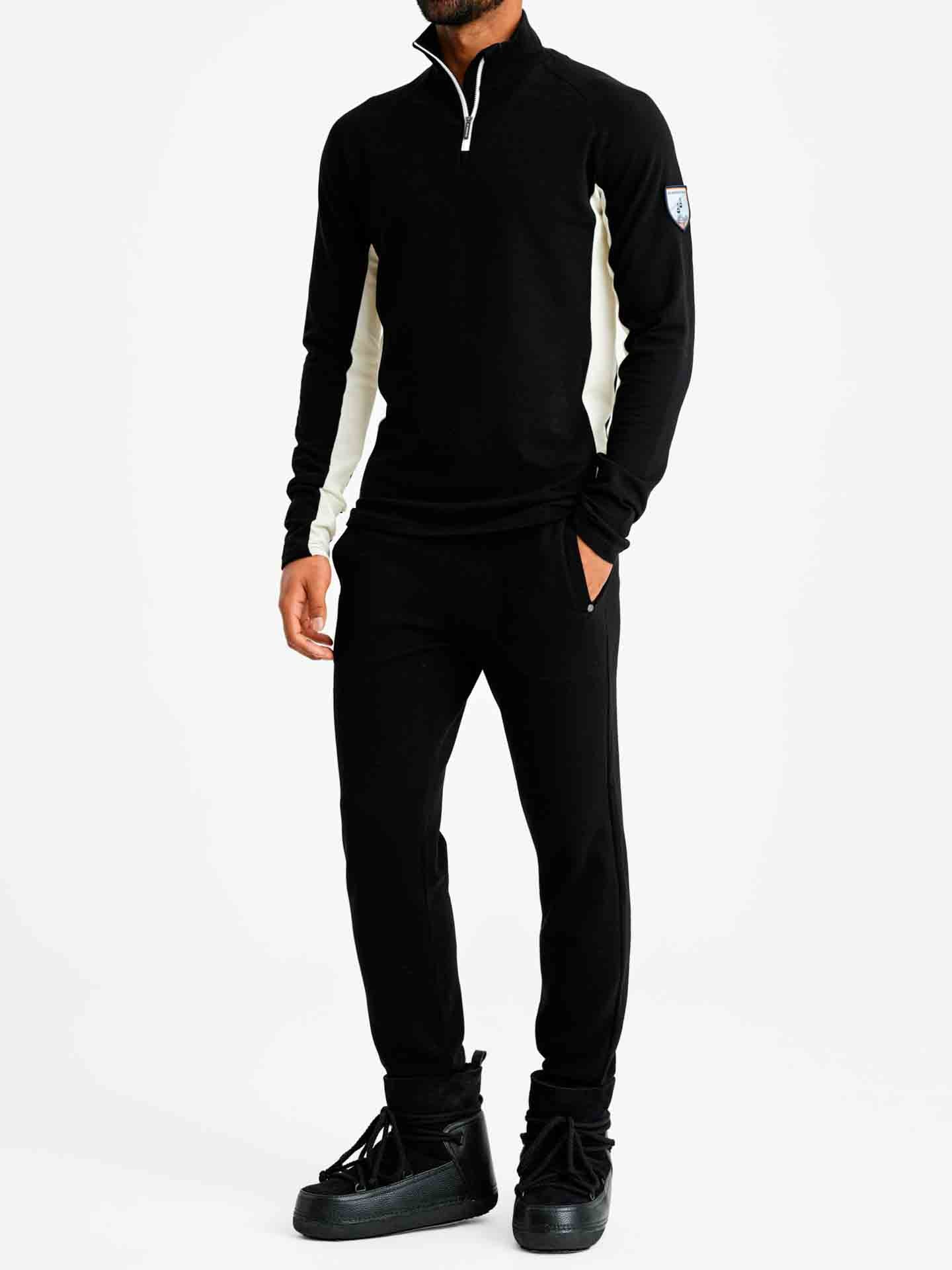 Voss 1/4 Zip Pullover Men Black