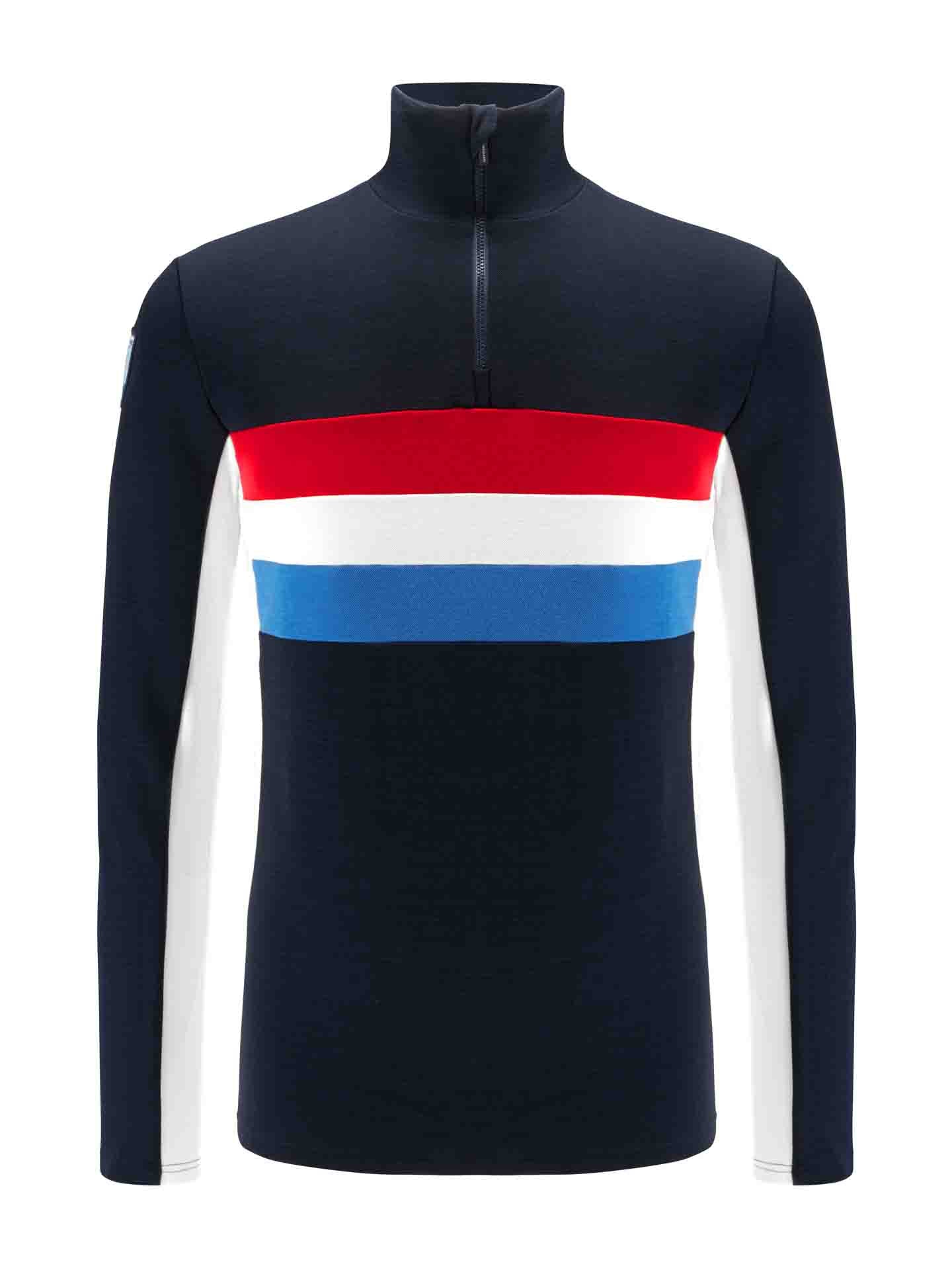 Ski 1/4 Zip Pullover Men Flag