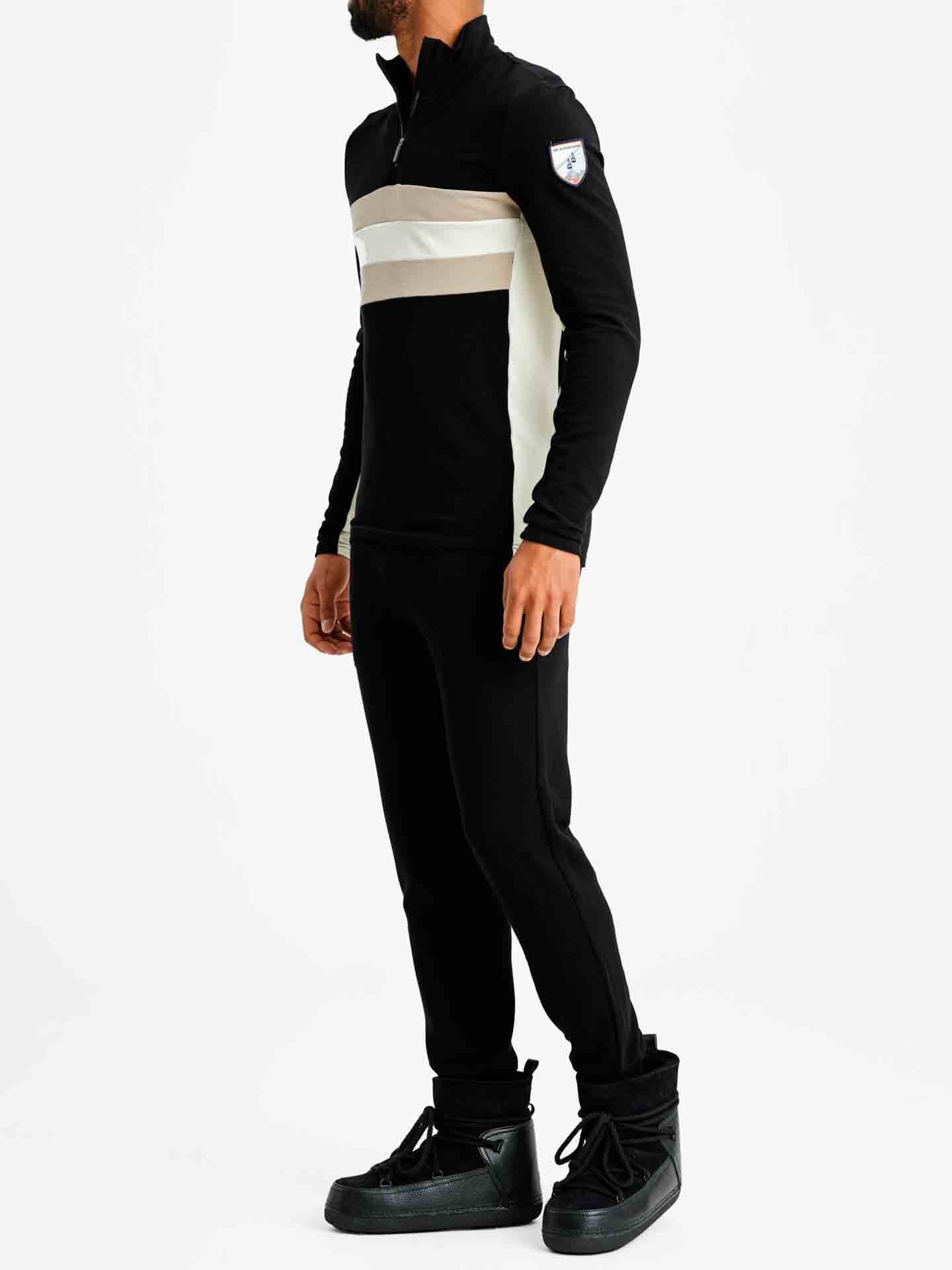 Ski 1/4 Zip Pullover Men Black