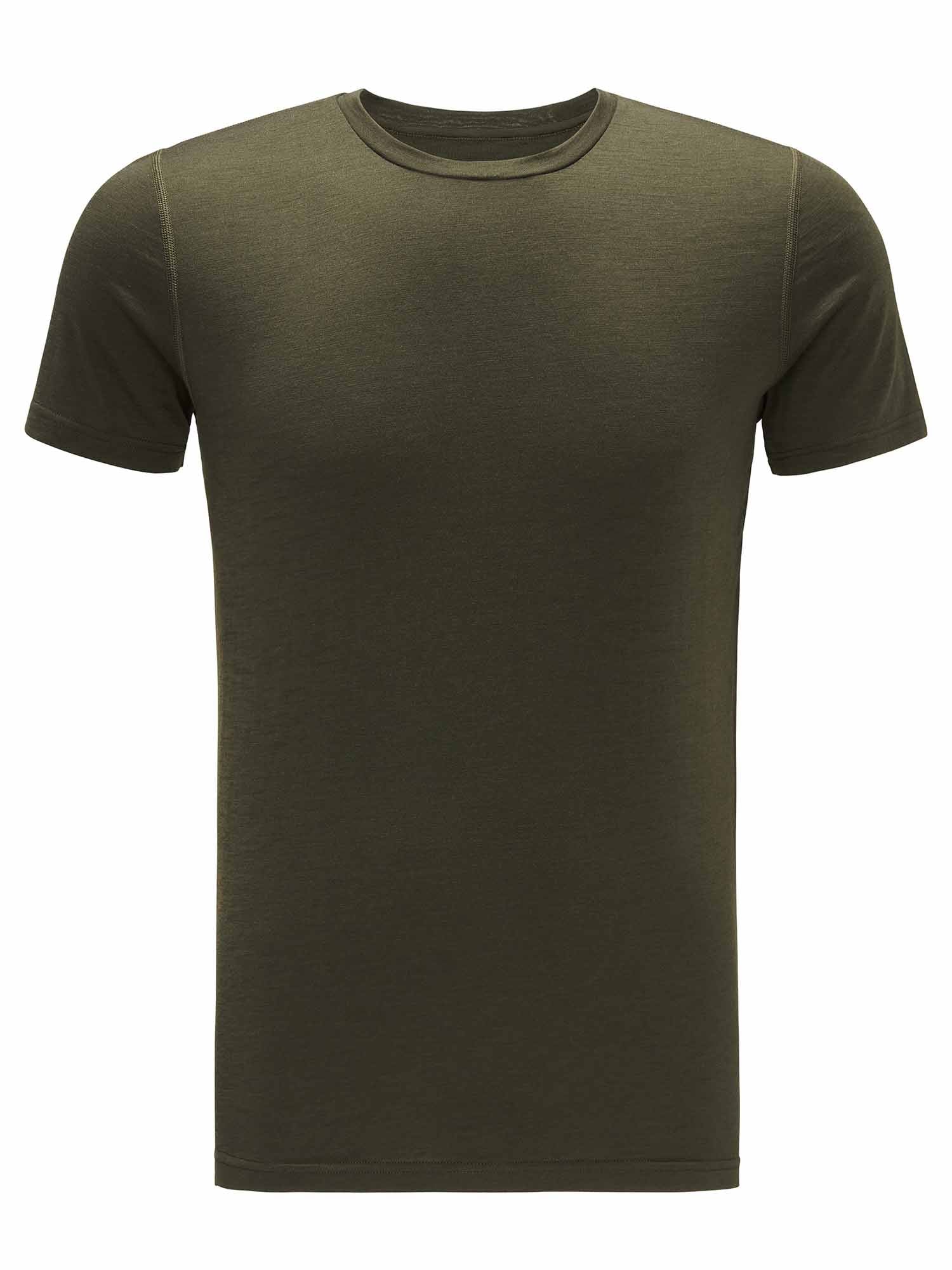 Sno Merino Base Layer Tee Men Dark Green