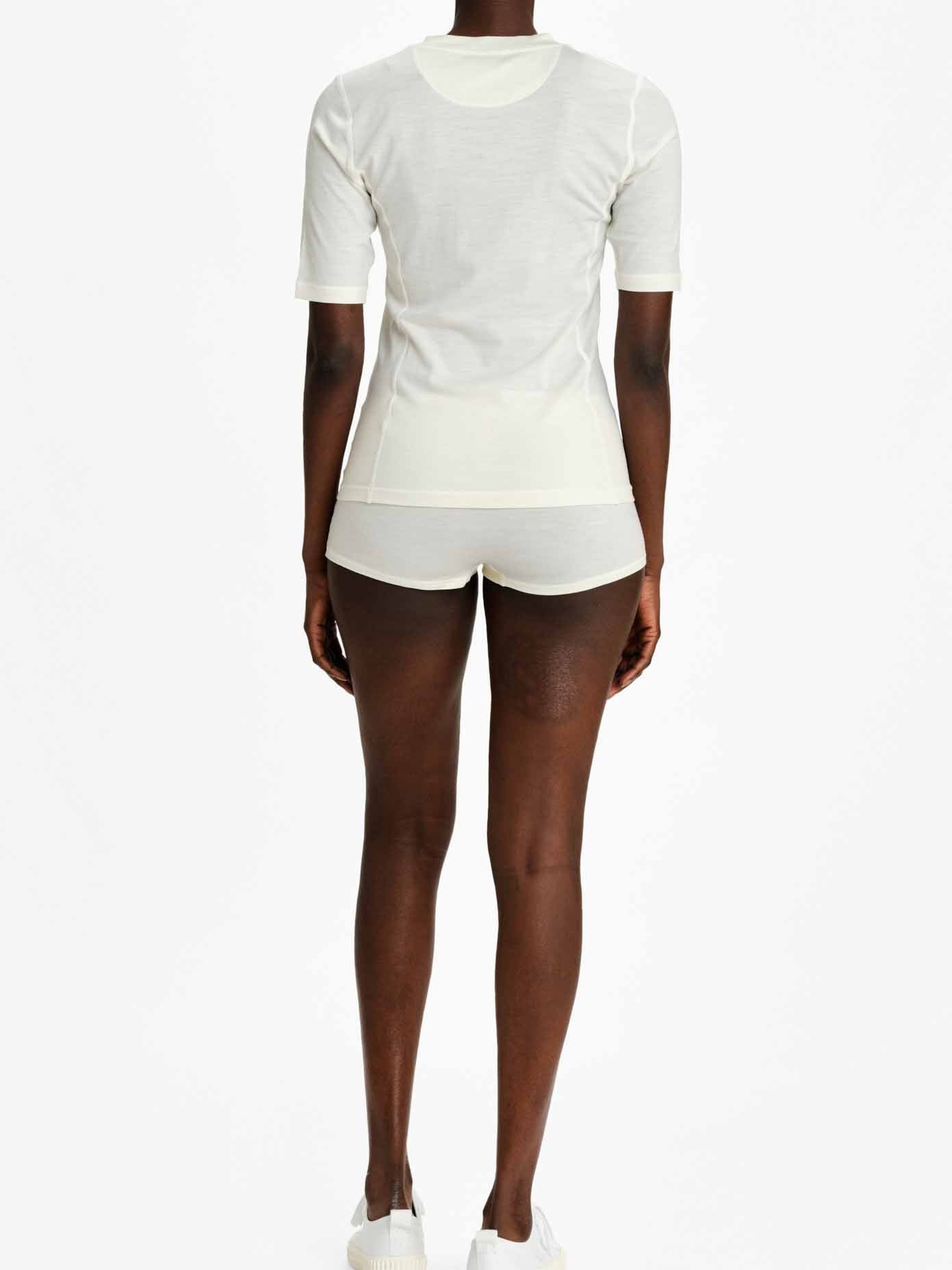 Sno Merino Base Layer Tee Women Off White