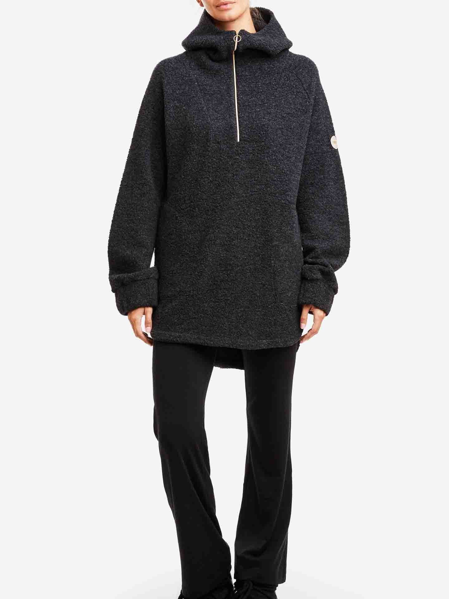 Shearling sweatshirt discount