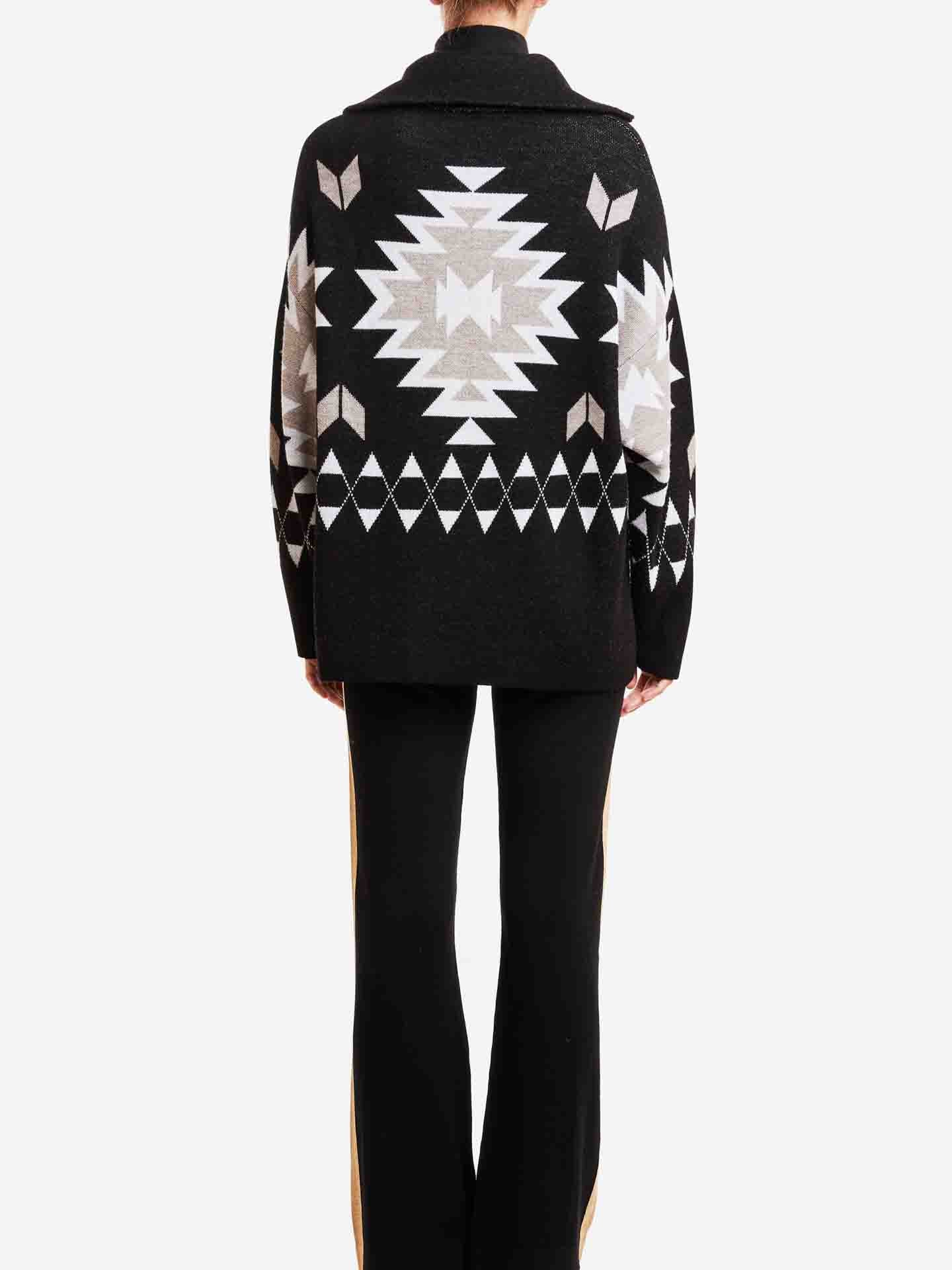 Háldi Zip Up Sweater Women Black