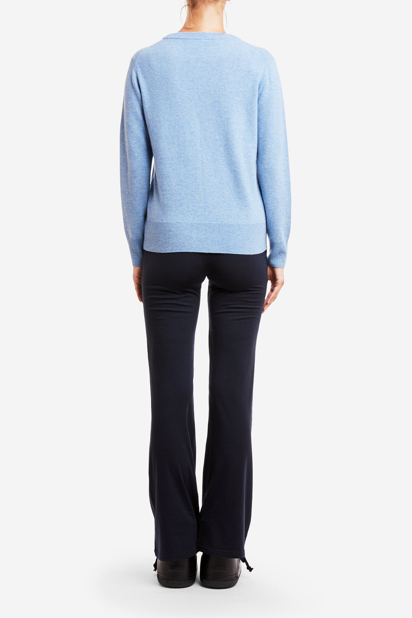 Blefjell Cashmere Crewneck Women Mid Blue
