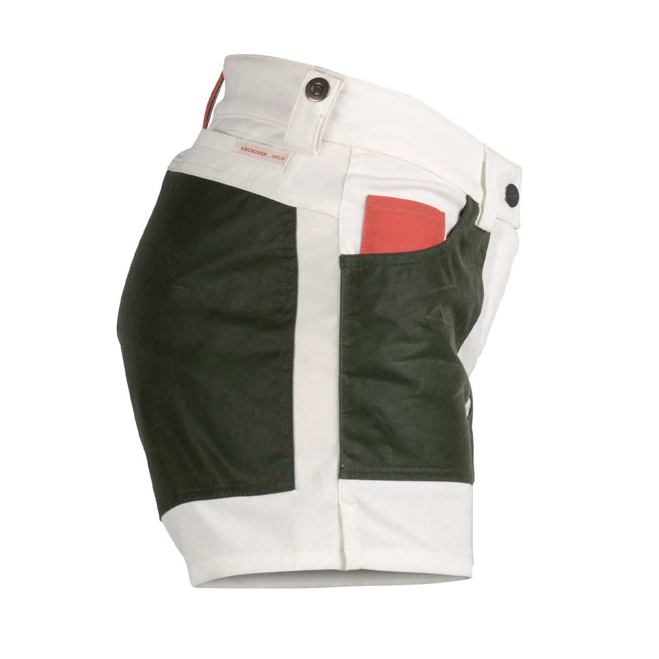5 Incher Field Shorts Womens - Off White/Green