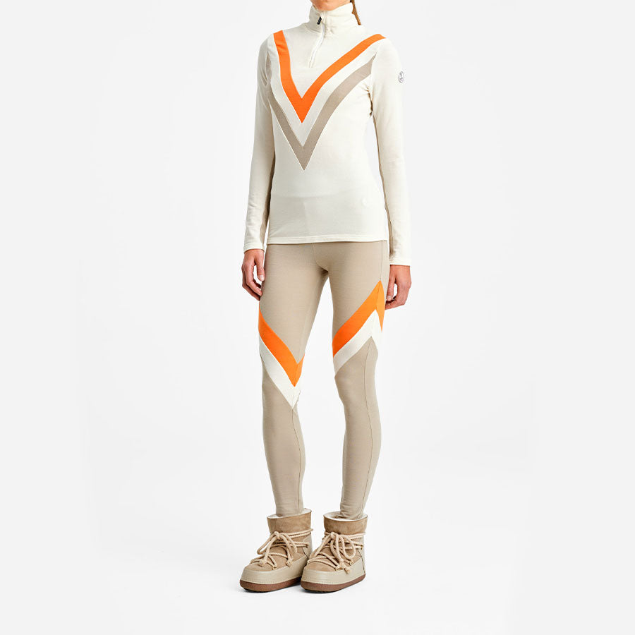 Voss ColBlock Leggings Women Sand
