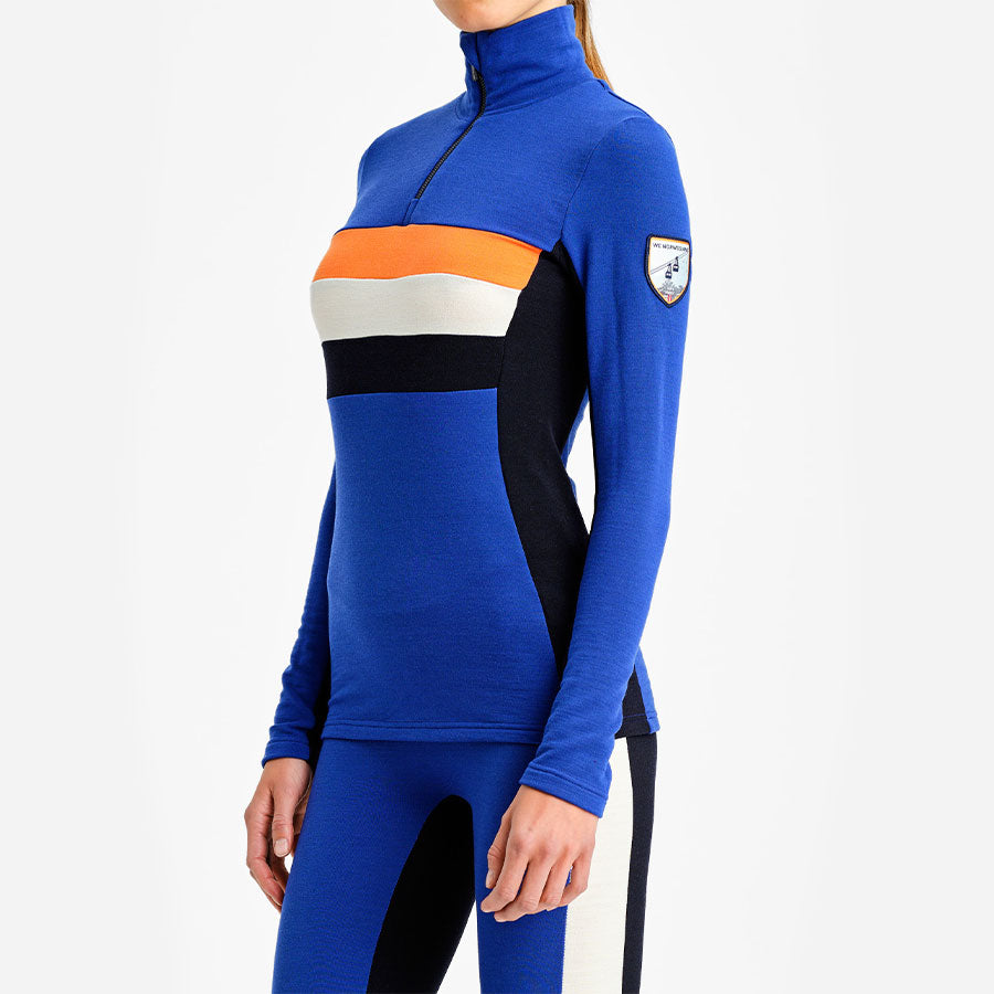 Ski 1/4 Zip Pullover Women Cobalt