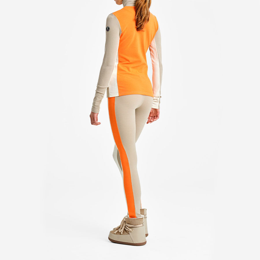 Tryvann ColBlock 1/4 Zip Women Sand