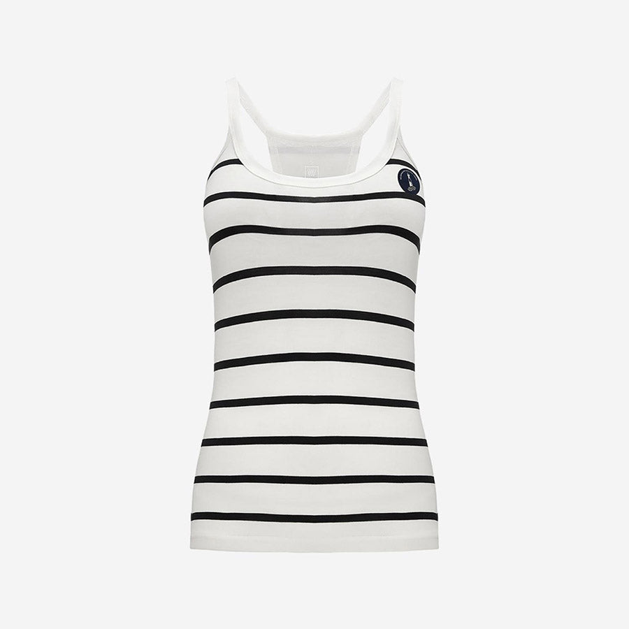 Haut dos nageur Saltholmen pour femme, blanc