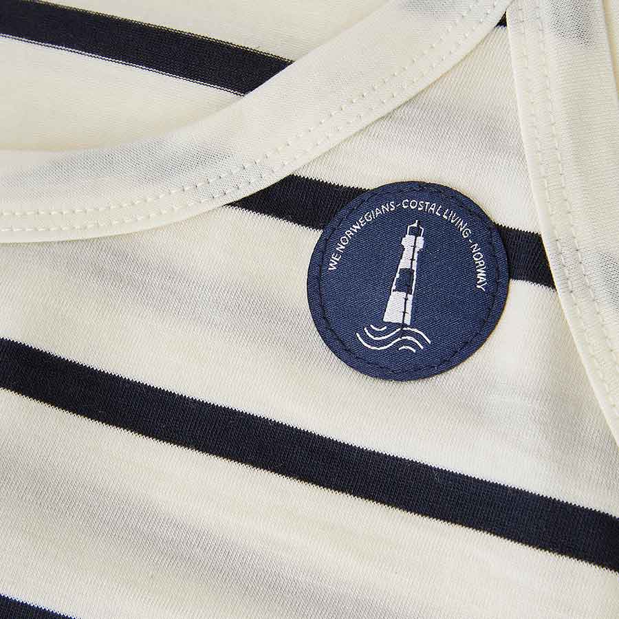 Haut dos nageur Saltholmen pour femme, blanc