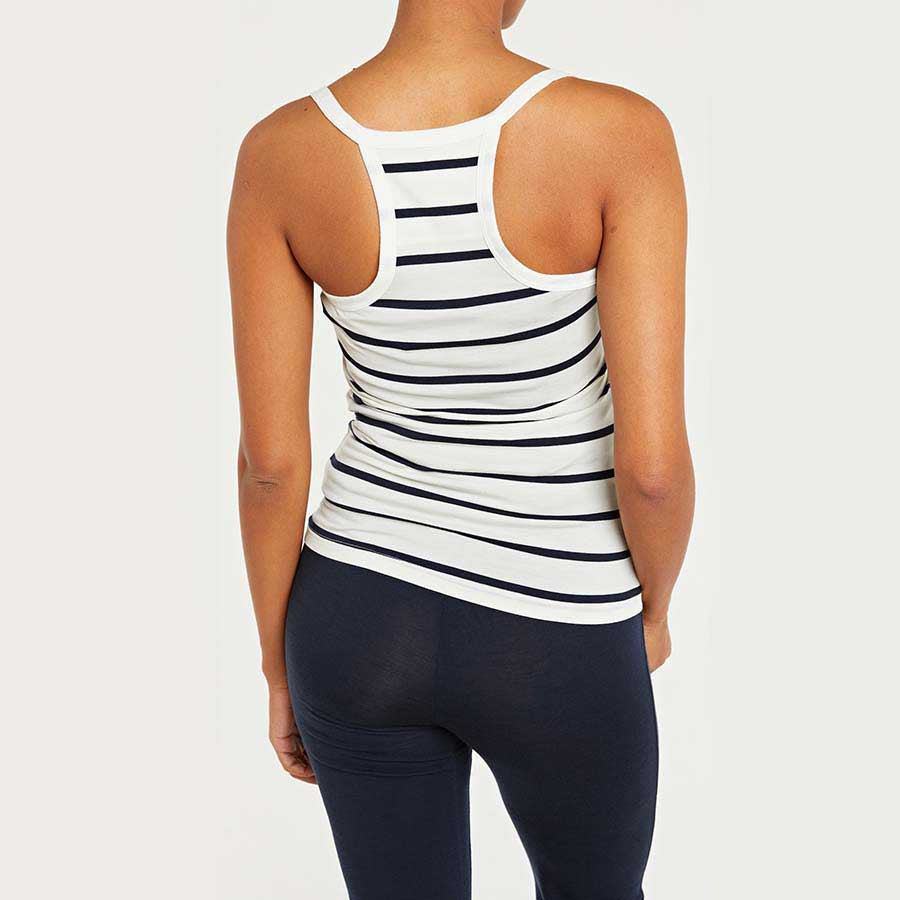Haut dos nageur Saltholmen pour femme, blanc