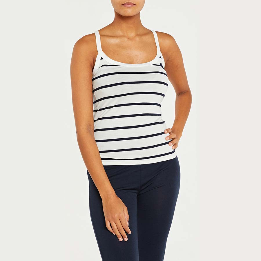Haut dos nageur Saltholmen pour femme, blanc
