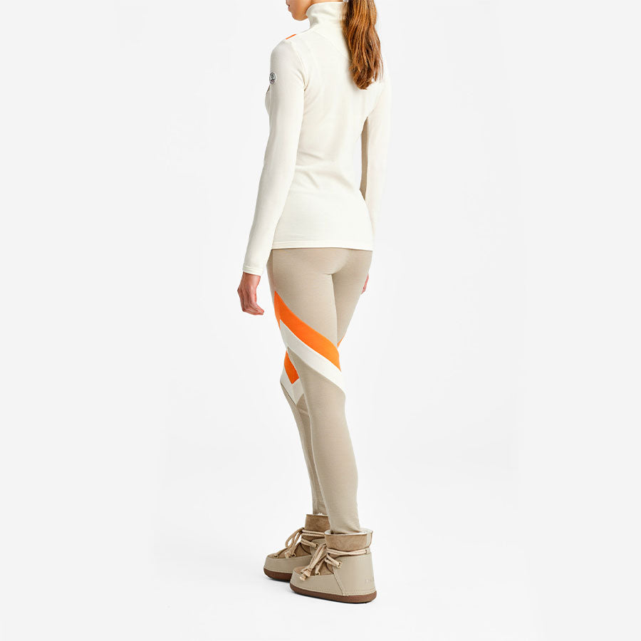 Voss Chevron 1/4 Zip Women Cream