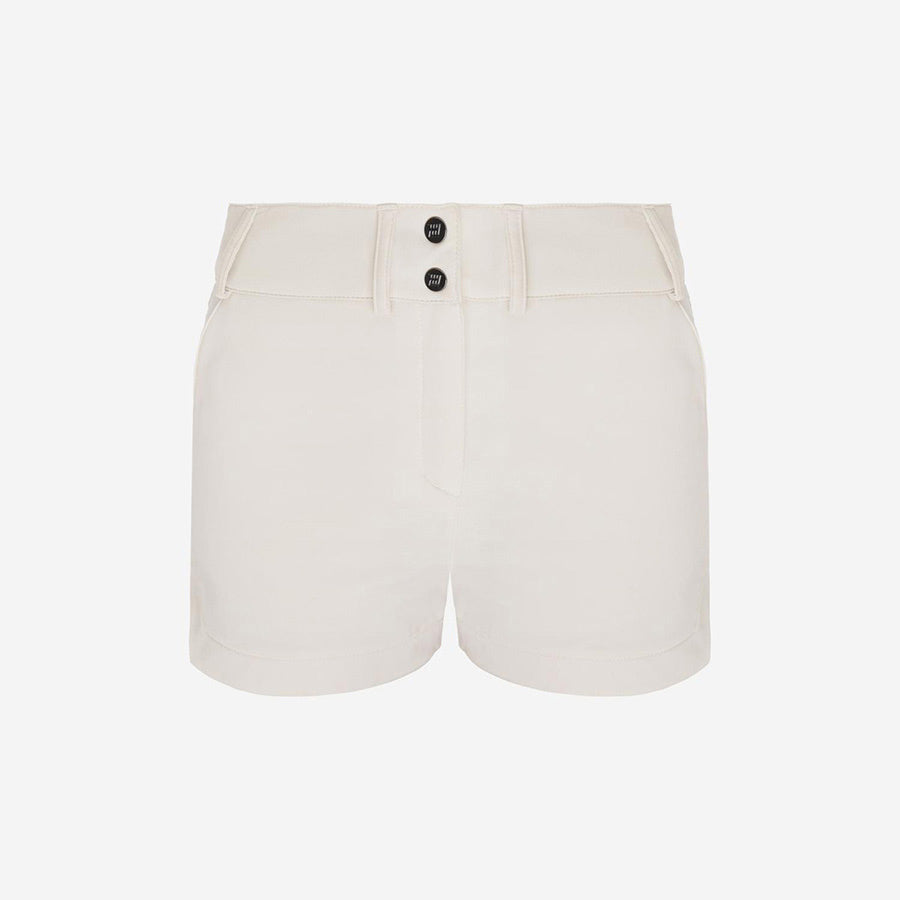 Ladies cream cheap shorts