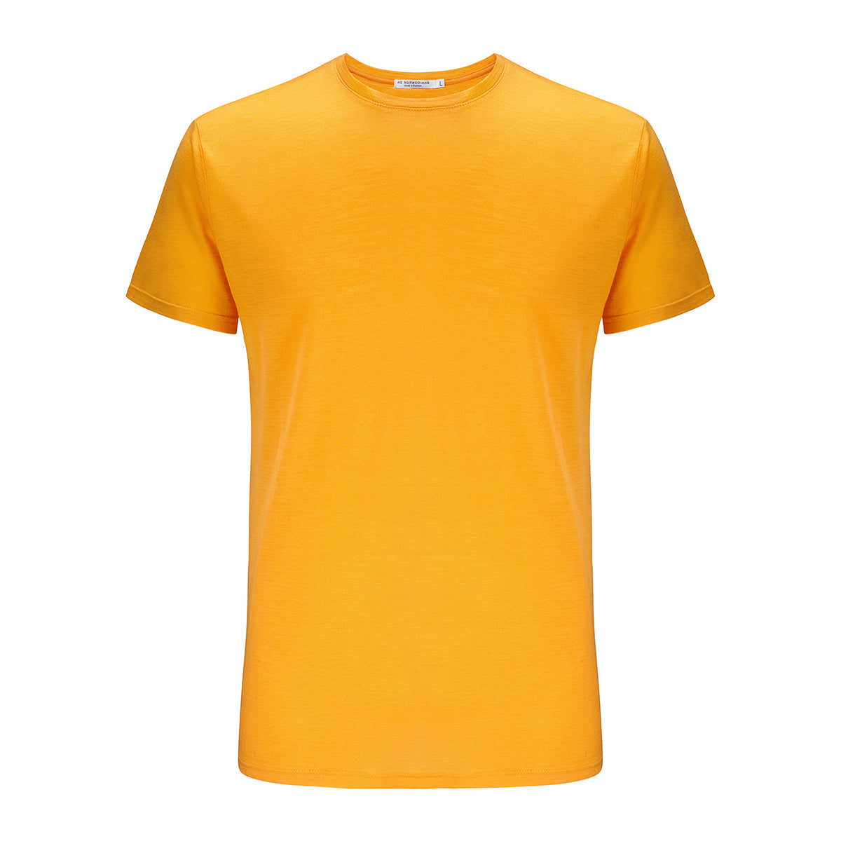 Merino Wool T-Shirt Men Yellow