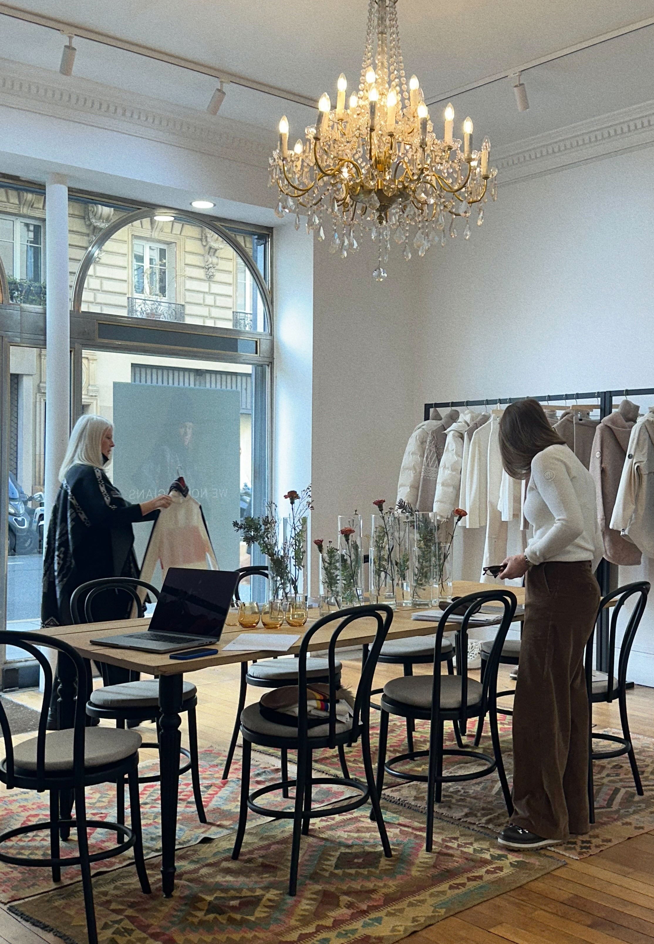 Tove at We Norwegians' Showroom at PFW