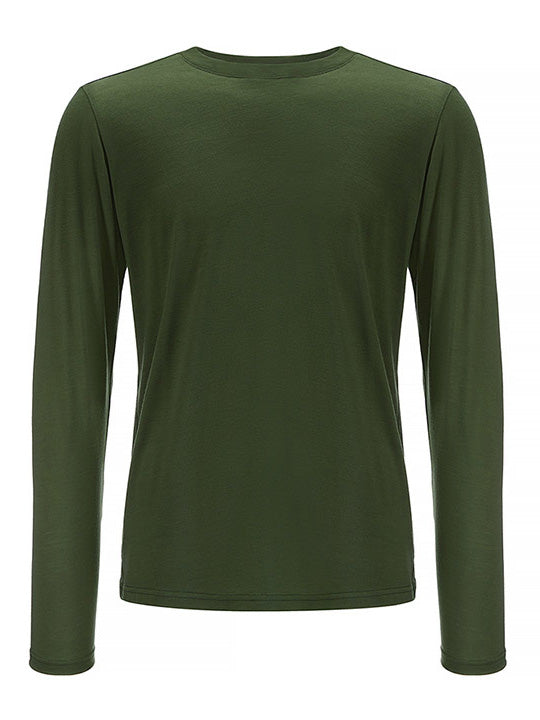 Base One Longsleeve Men Olive Green