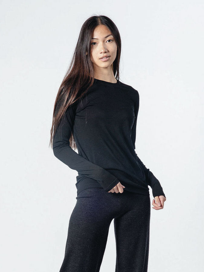 Base One Long Sleeve Women Black