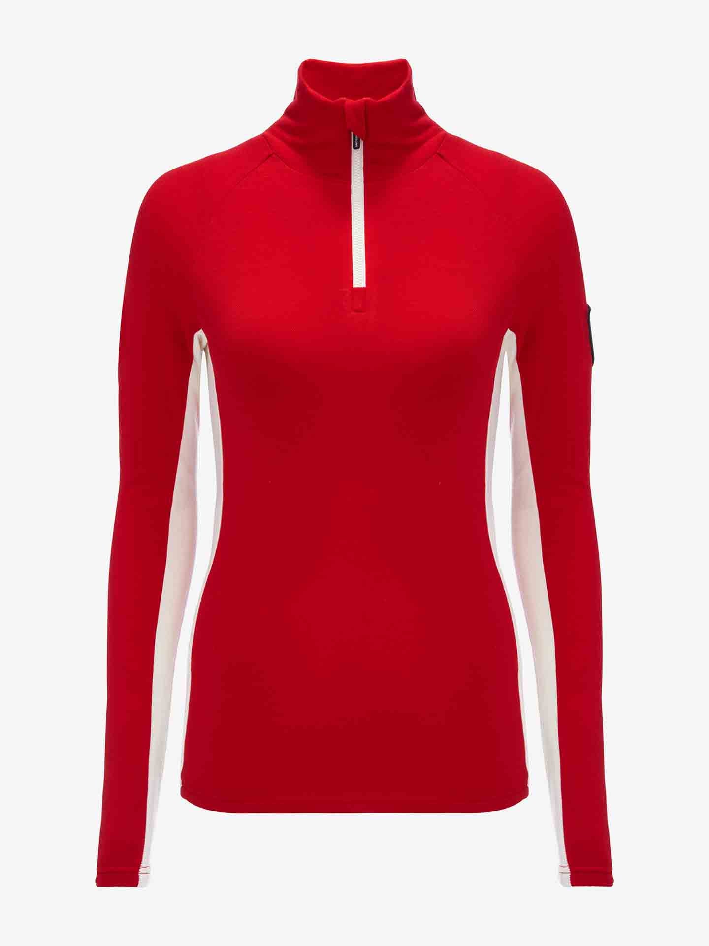 Red quarter best sale zip pullover women's