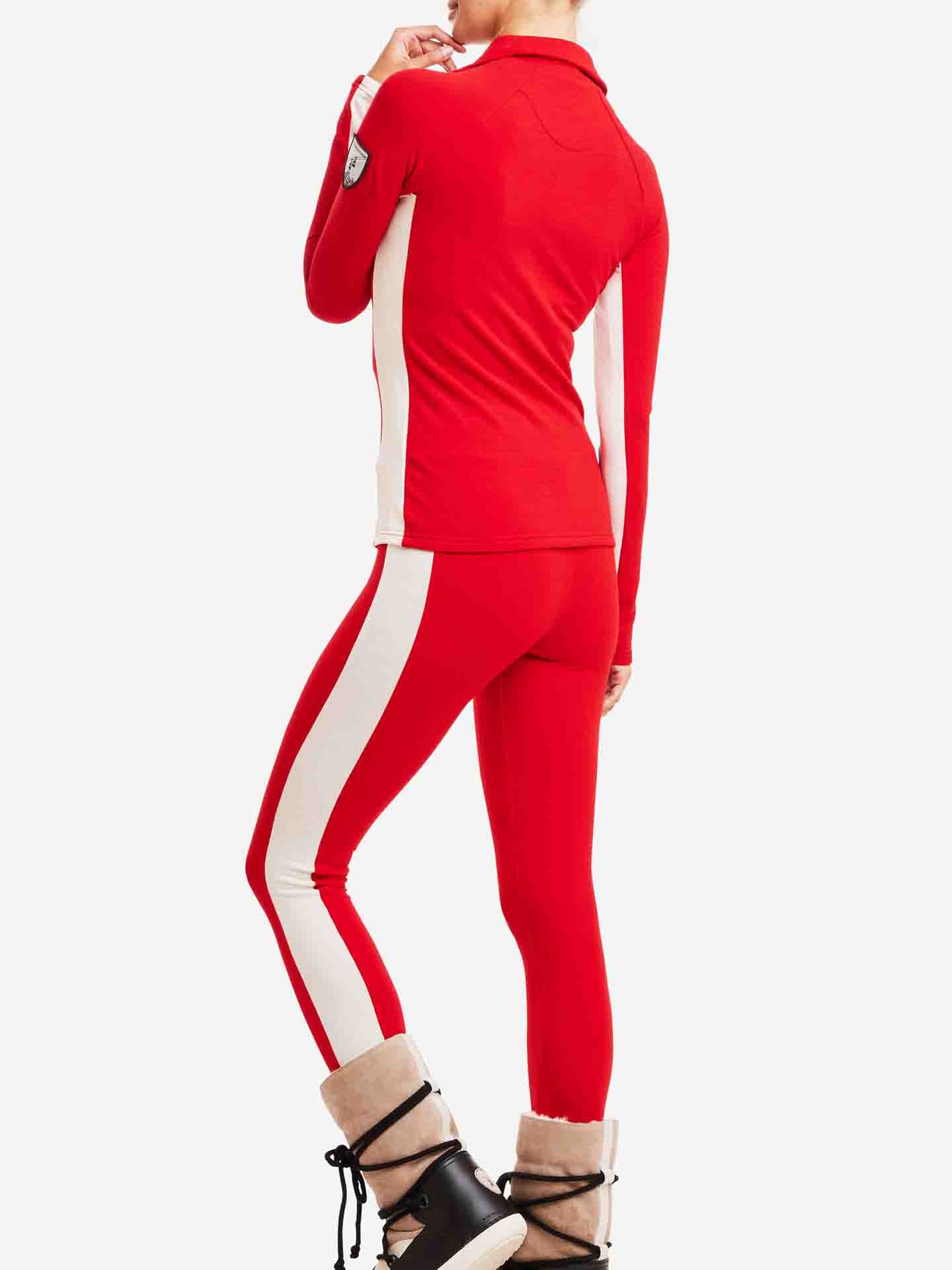 Voss 1/4 Zip Pullover Women Red
