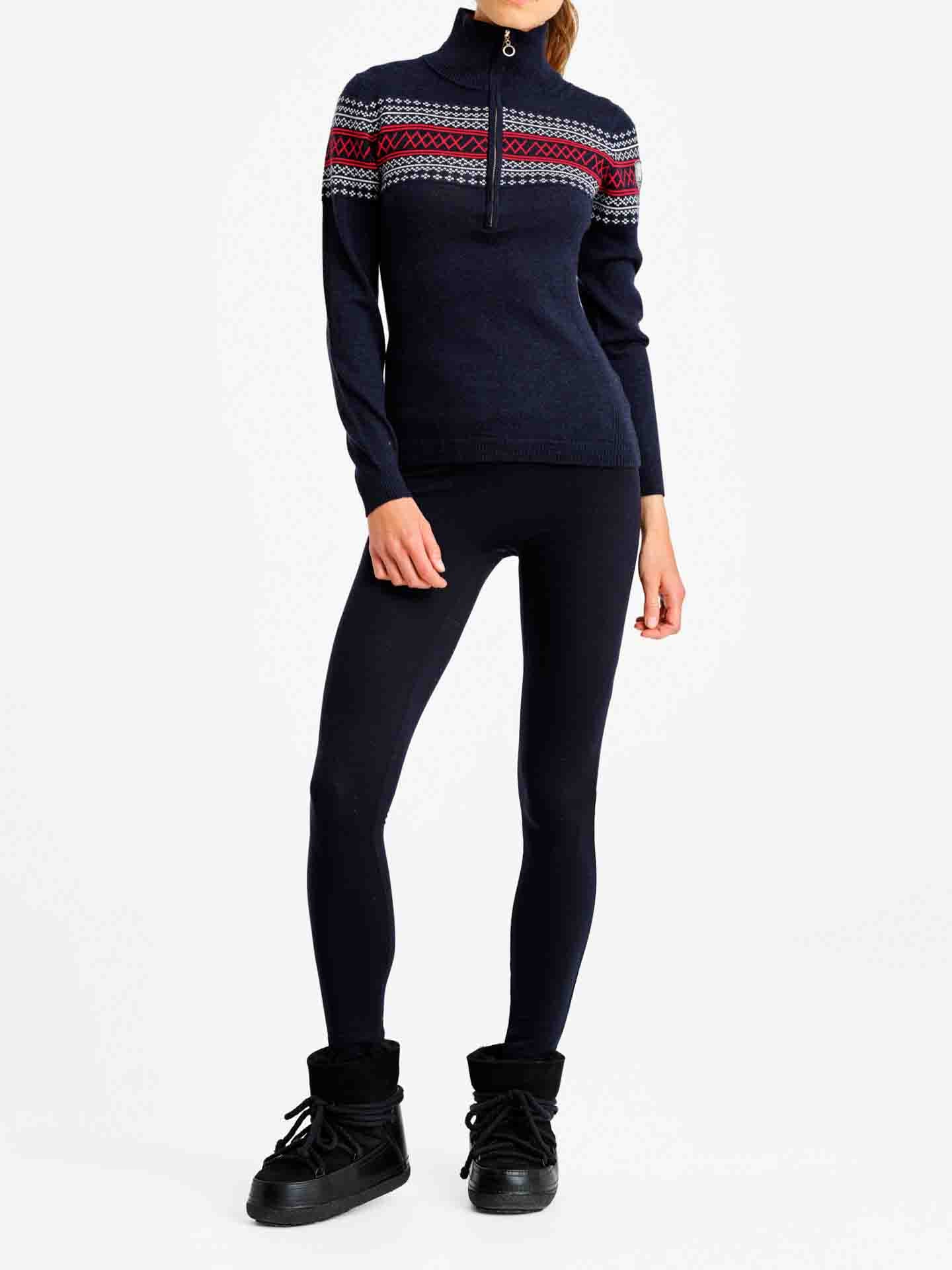 We Norwegians Merino Wool Zip Up Norwegian Sweater Women