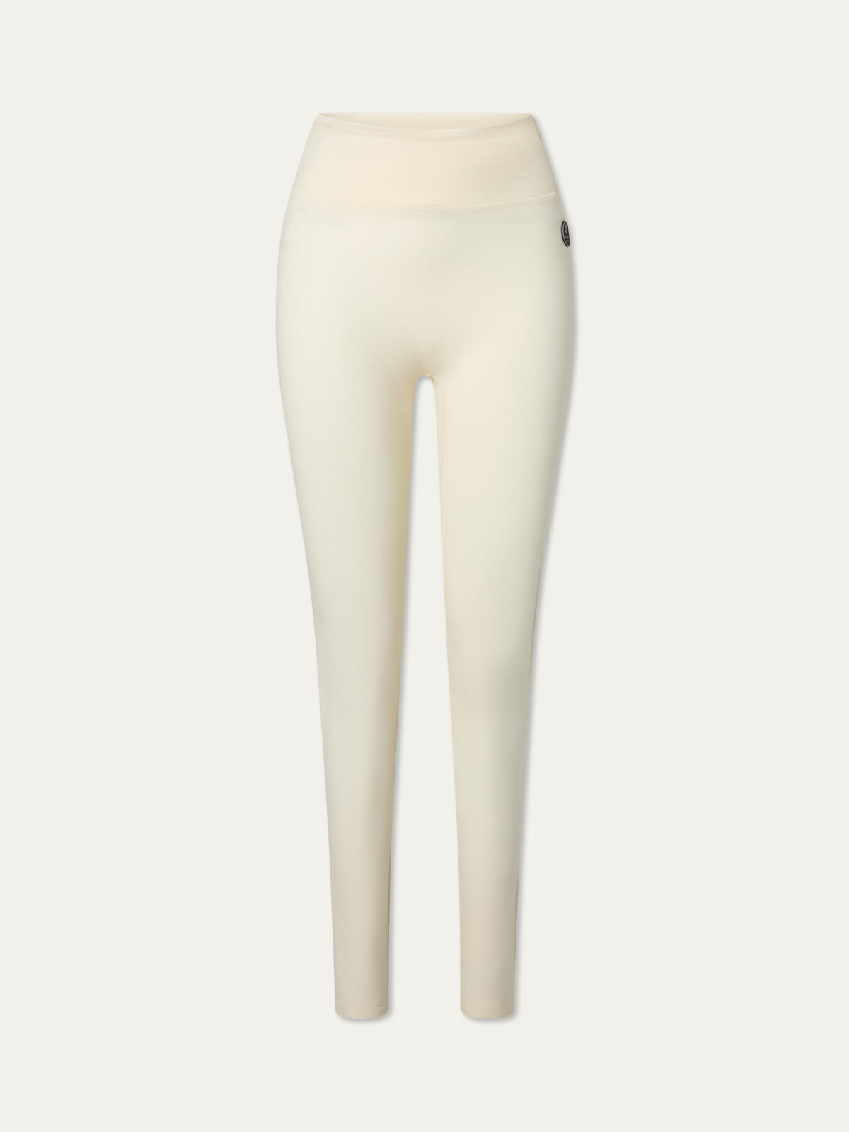 We Norwegians | FW25 | Womens Ski Basic legging_Off white | A fine pair of knitted leggings that make a perfect base layer | Image shot against an off-white background