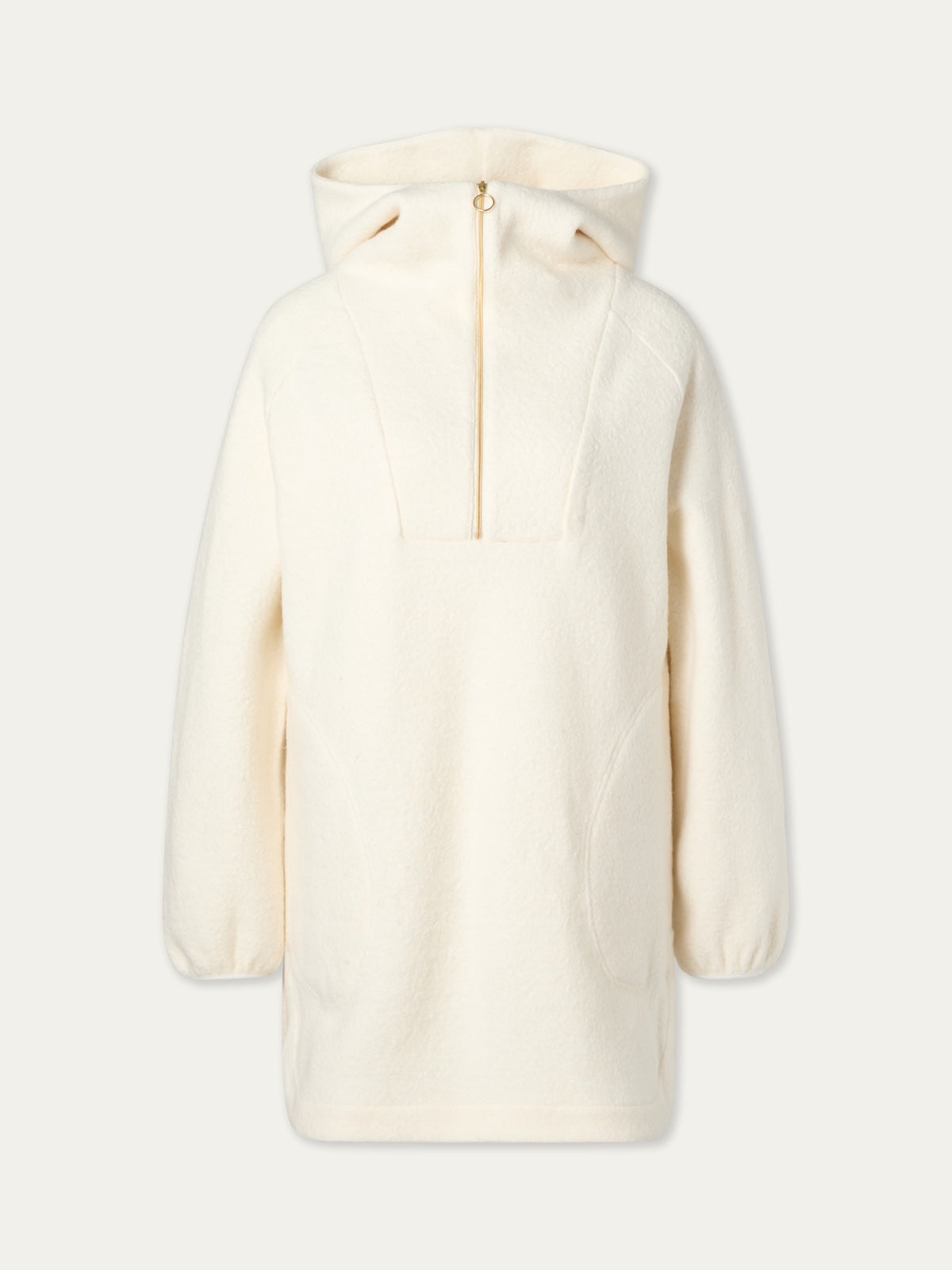 We Norwegians | FW25 | Womens Alta Hoodie_Off white | A hooded sweater on a plain background