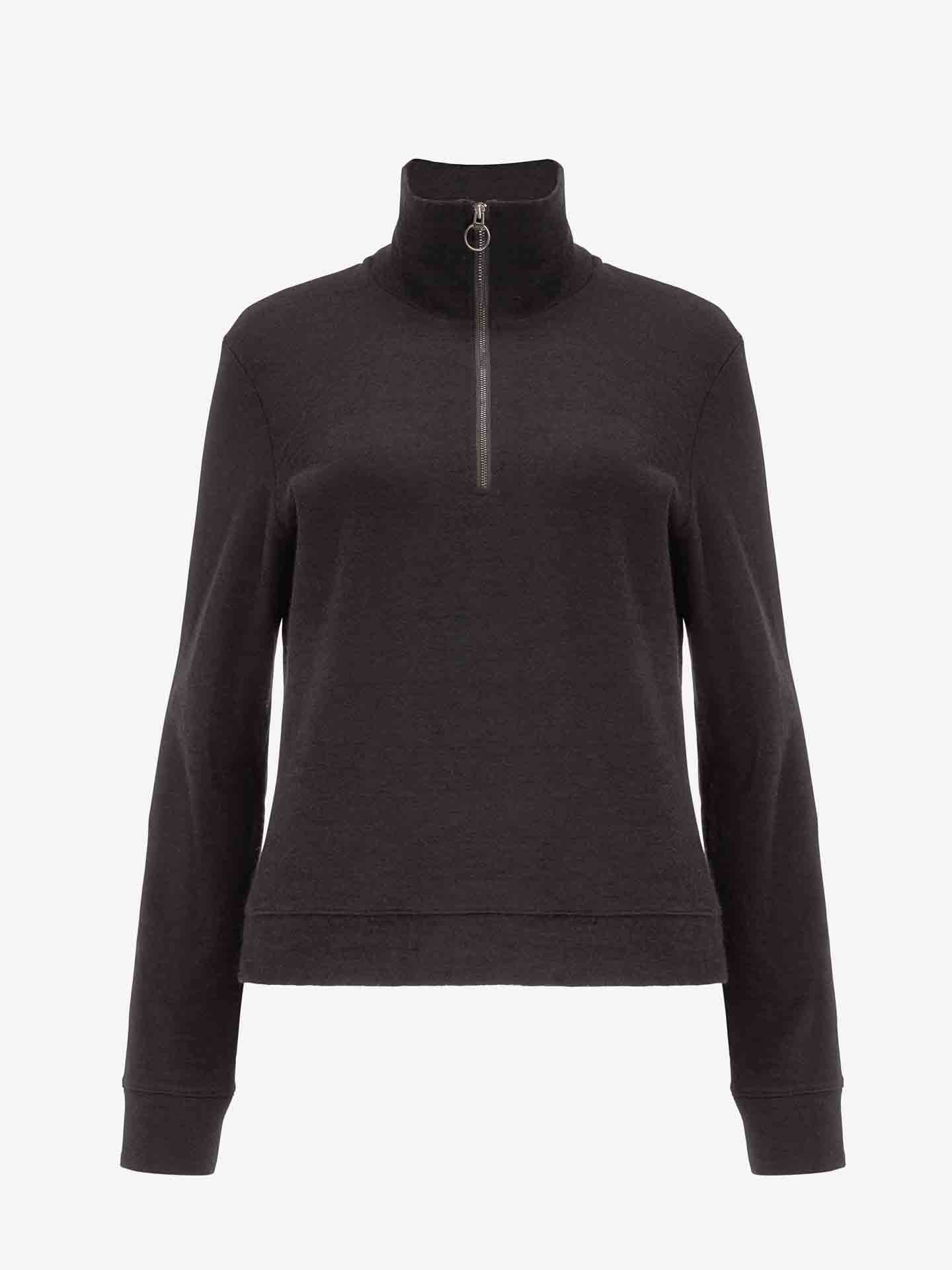 Tind Zip Up Sweater Women Black