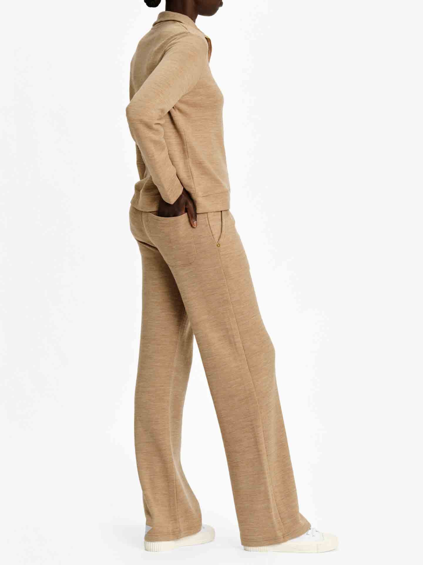 Tind Straight Leg Pants Women Camel