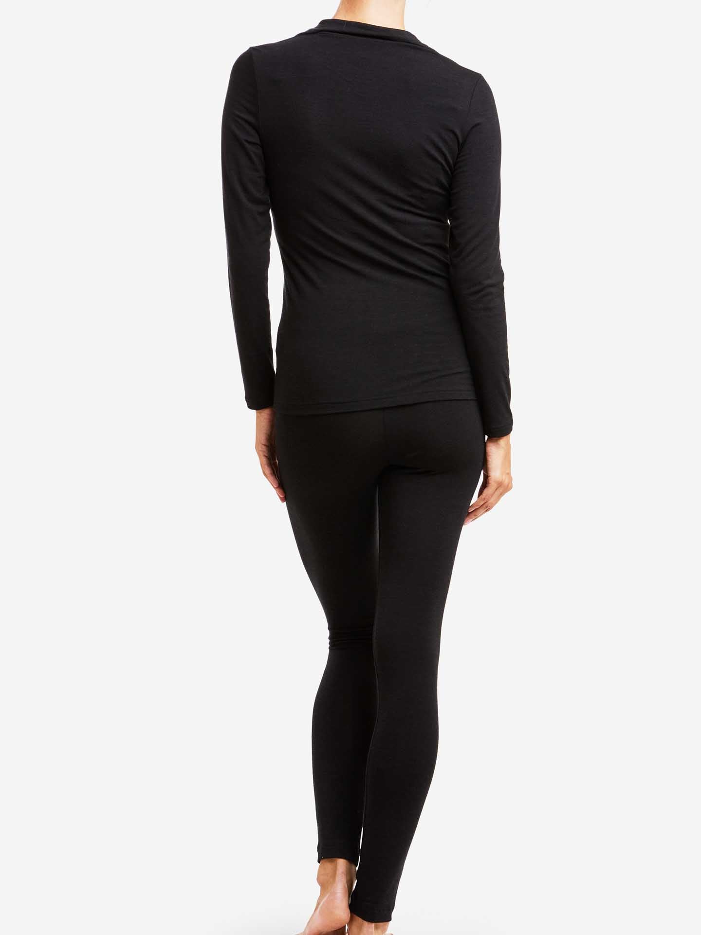 Cashmere and wool leggings