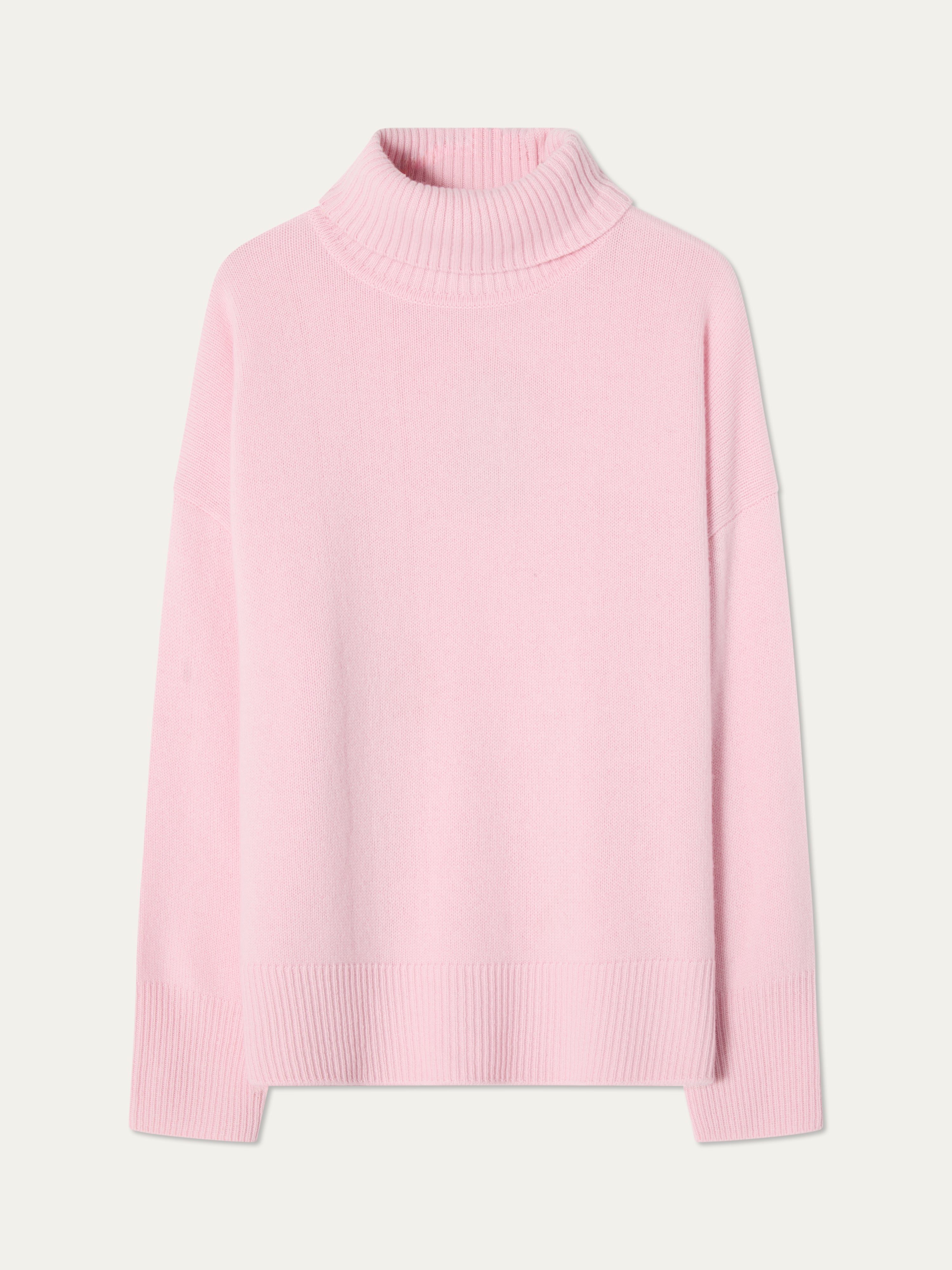 BLAMINKカシミヤクールネックロングスリーブニット　38 ピンク Blefjell Sweater Women - Pure Cashmere