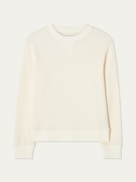 白*g様 Rosen Kreuz VINTAGE WAFFLE KNIT ブラッ Waffle Crewneck Women