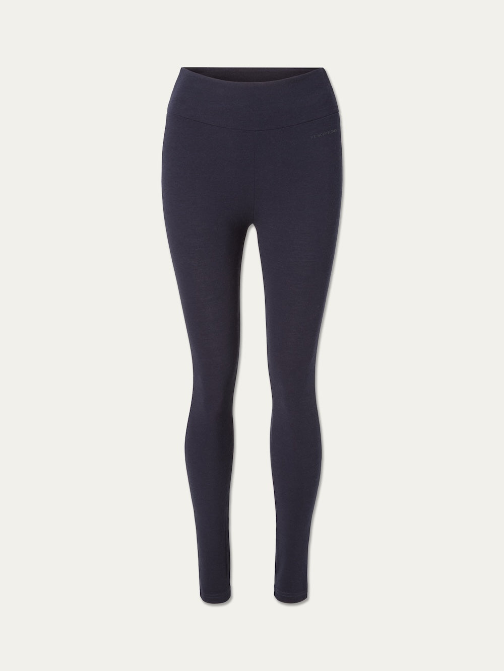 Dark navy high-waisted merino wool Voss Leggings Women.