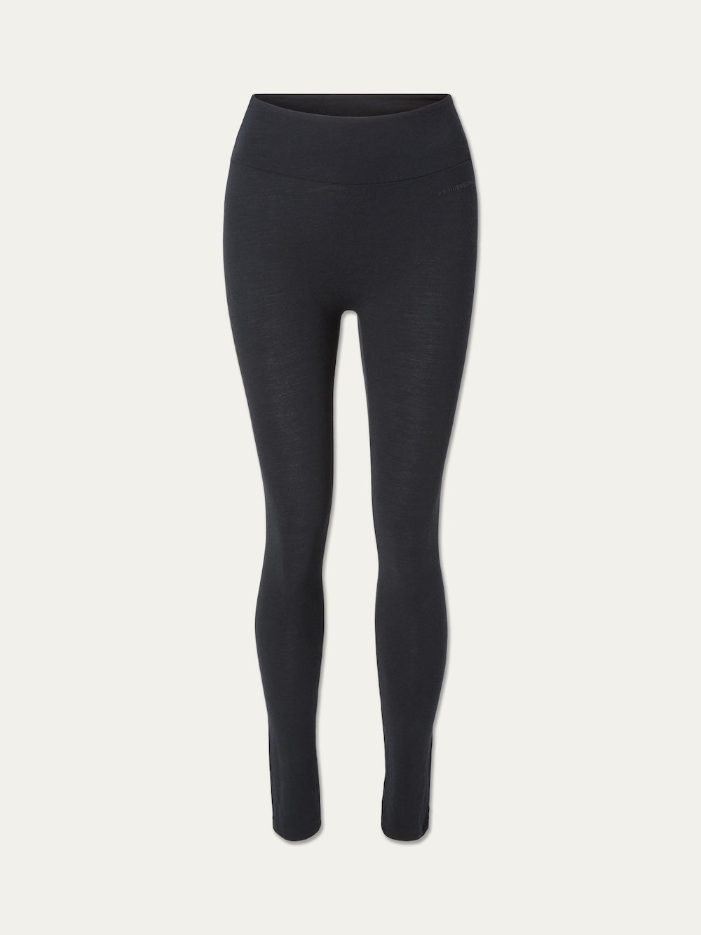 Black high-waisted Voss Solid Leggings Women made of Merino wool.