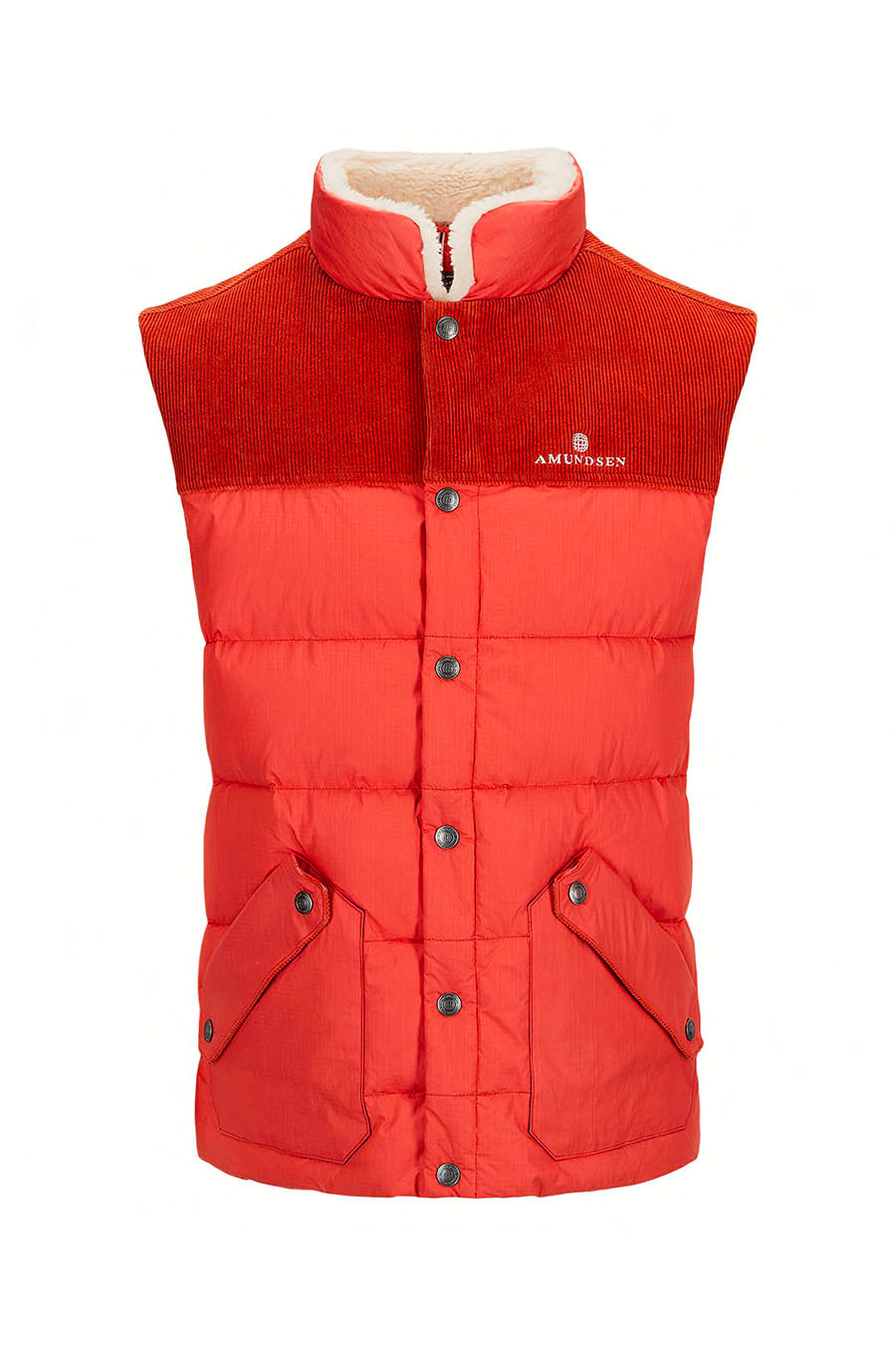 Red down best sale vest mens