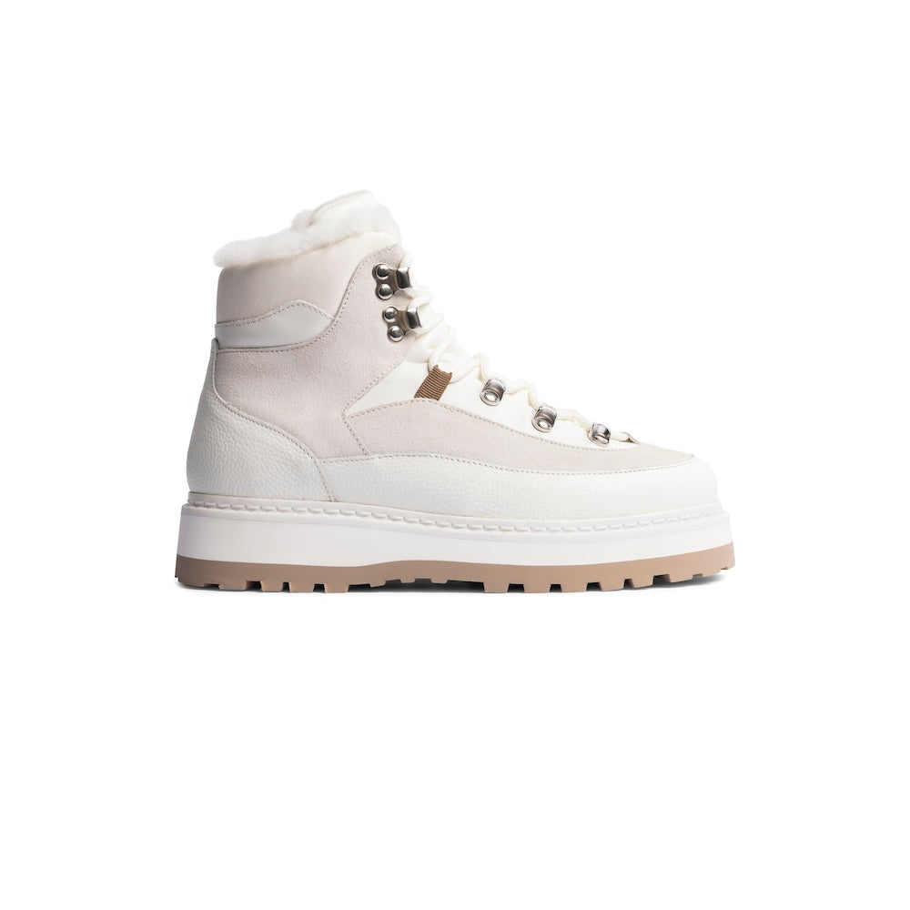 Mono x We Norwegians Tag Cap Boot | Shearling Hiking Boots for Women