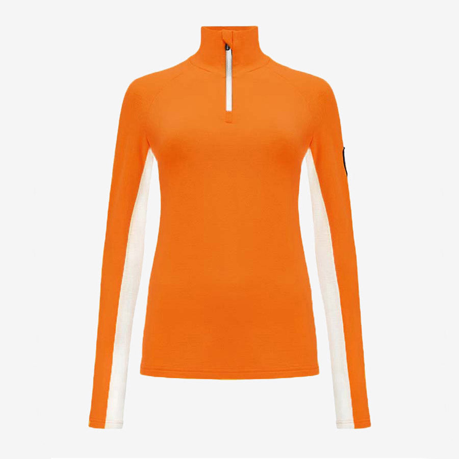 Voss 1/4 Zip Pullover Women Orange