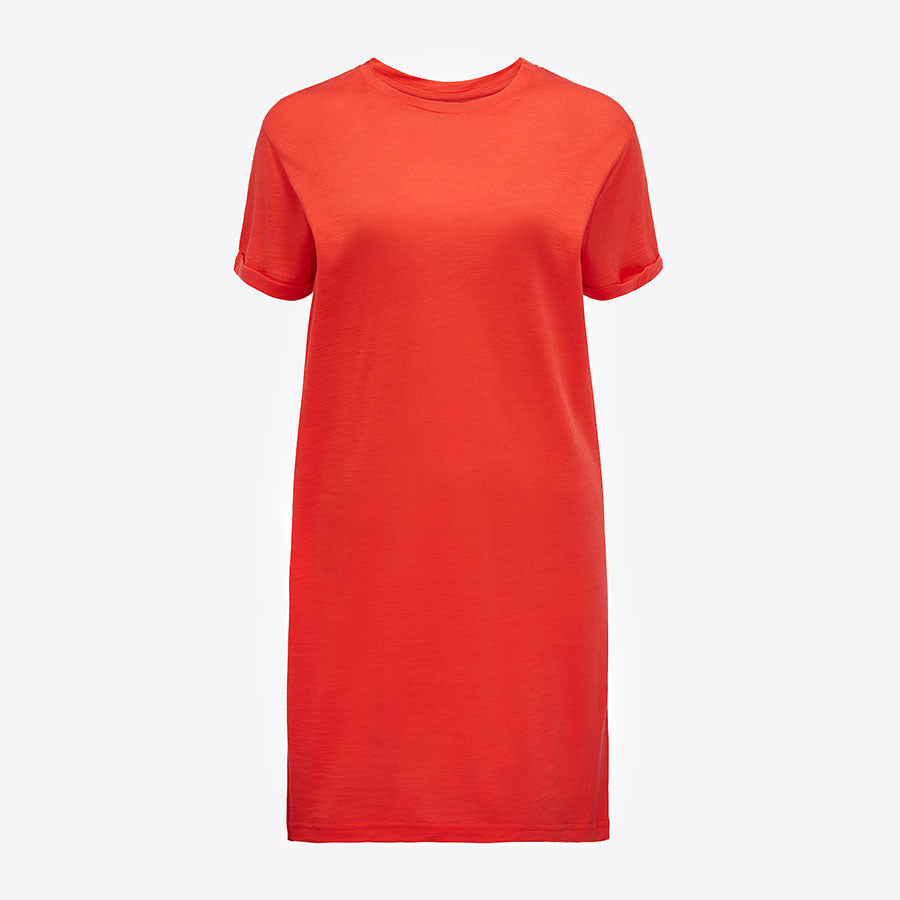 Skog T-shirt Dress Woman Coral