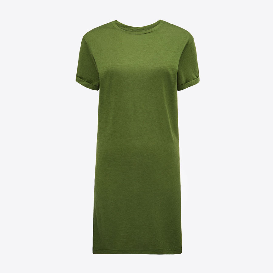 Skog T-shirt Dress Women Khaki
