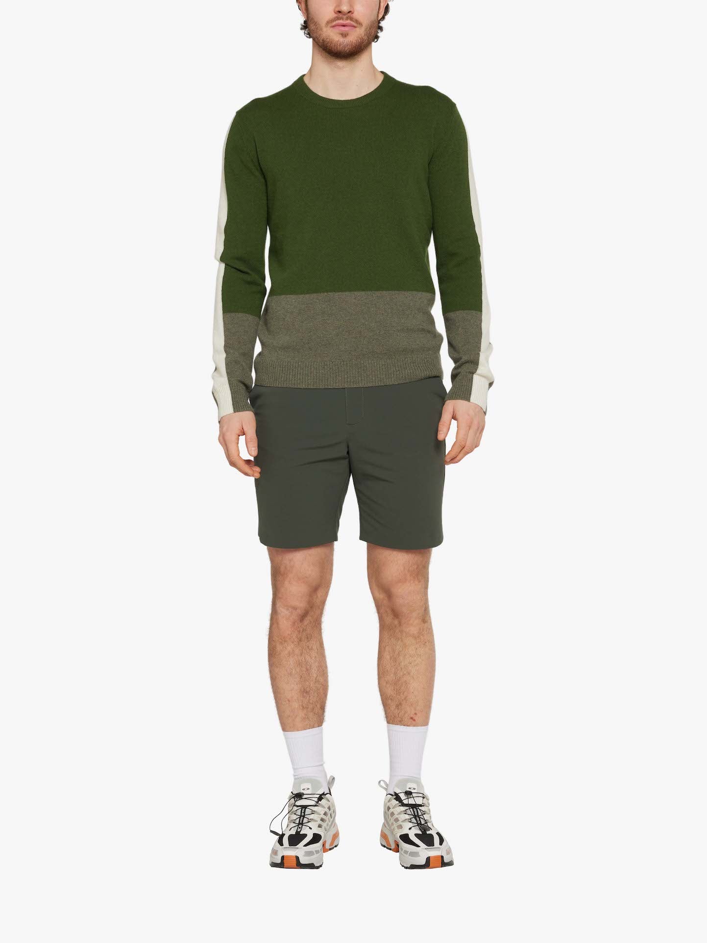 Morild Cashmere Sweater Men Olive Green