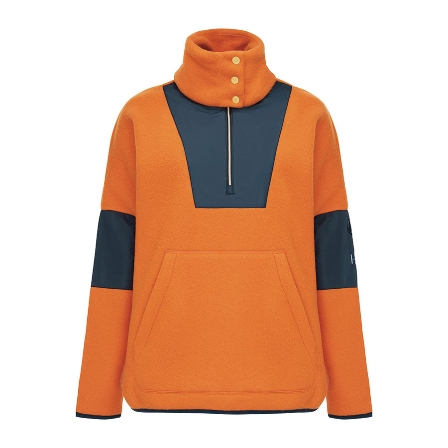 Faerder Zip-Up Sweater Women Orange