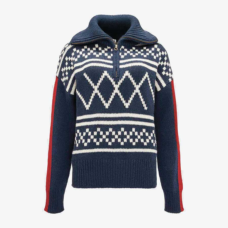 Setesdal Zip Up Sweater Women Flag