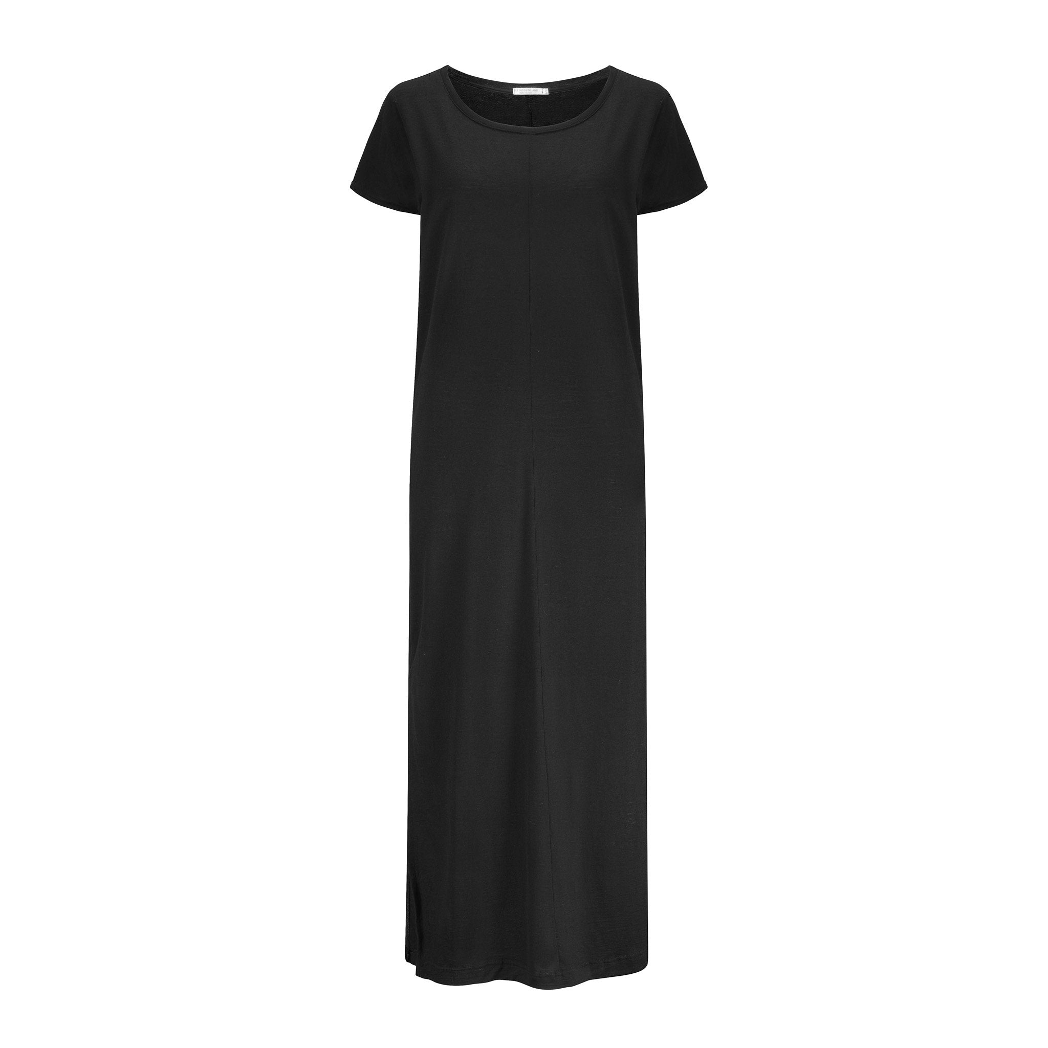 Merino Wool Dress Women Black