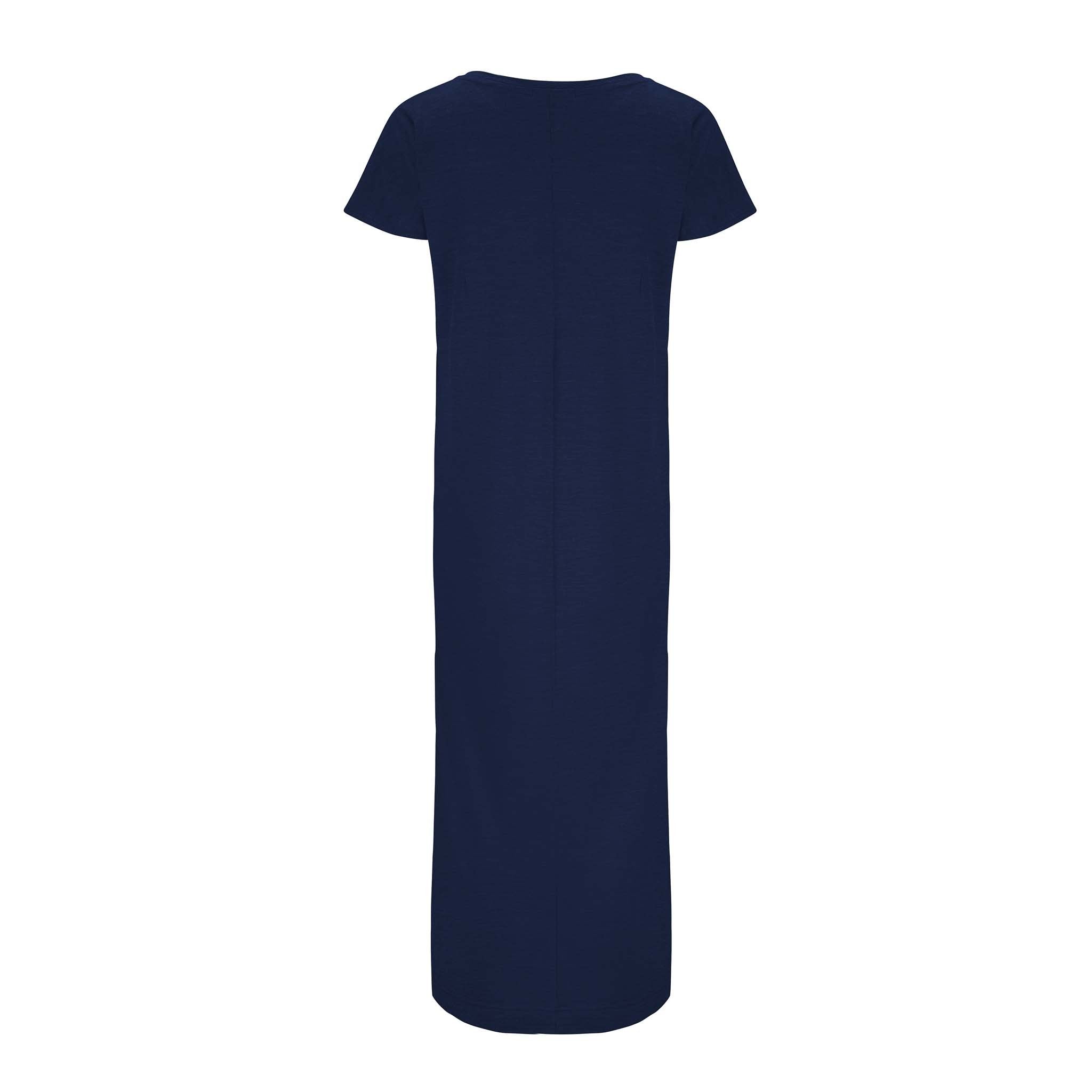 Merino Wool Dress Women Navy