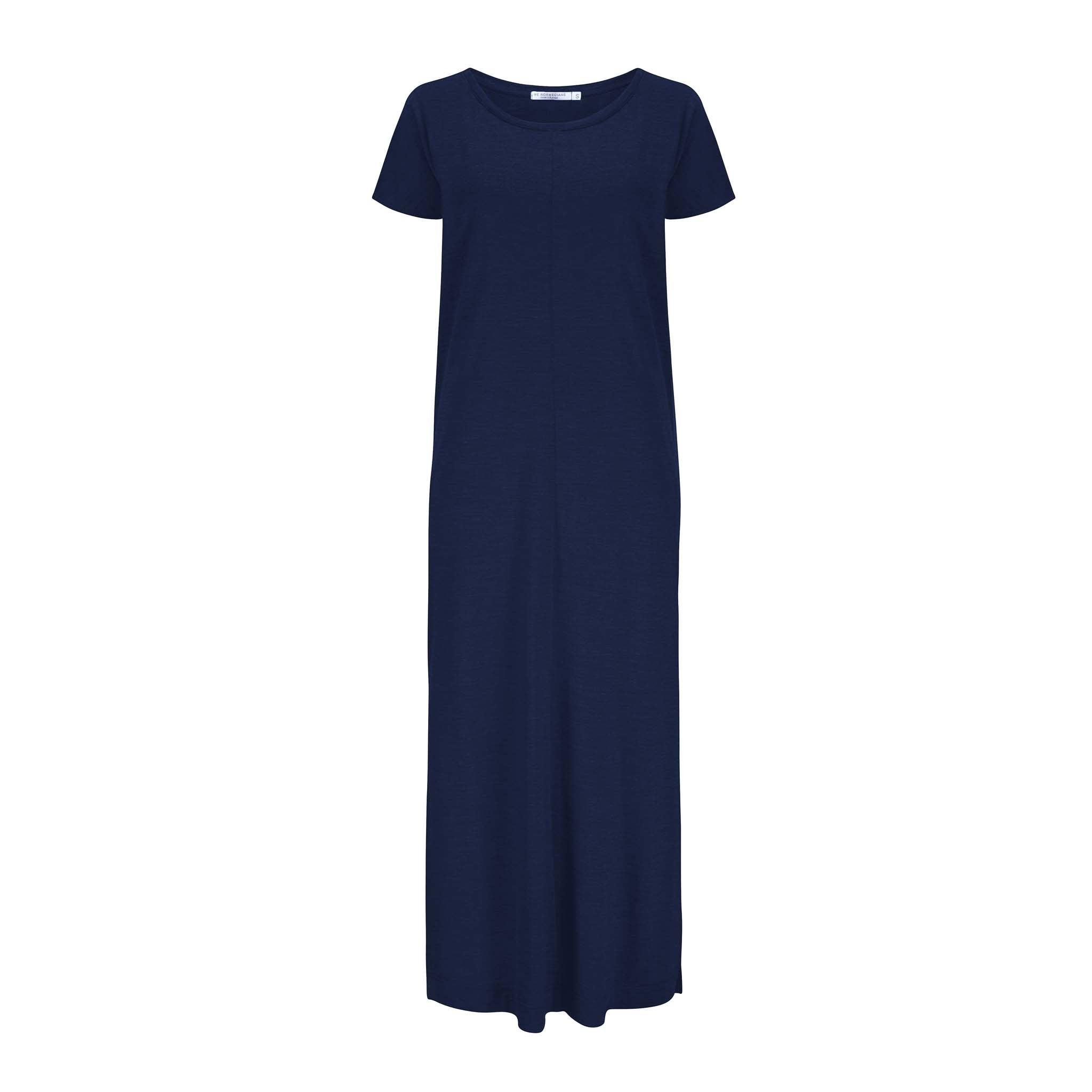 Merino Wool Dress Women Navy