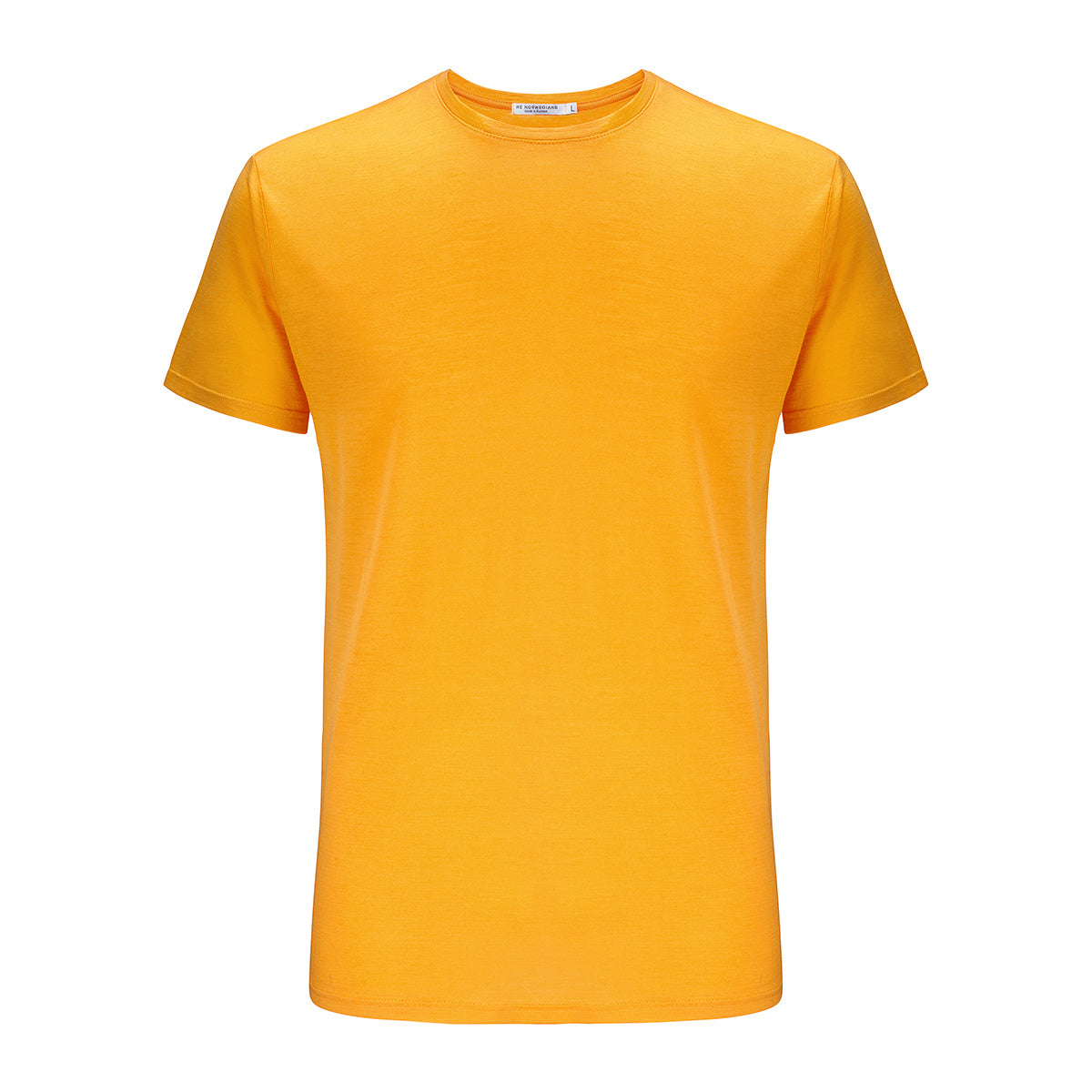 Merino Wool T-Shirt Men Yellow
